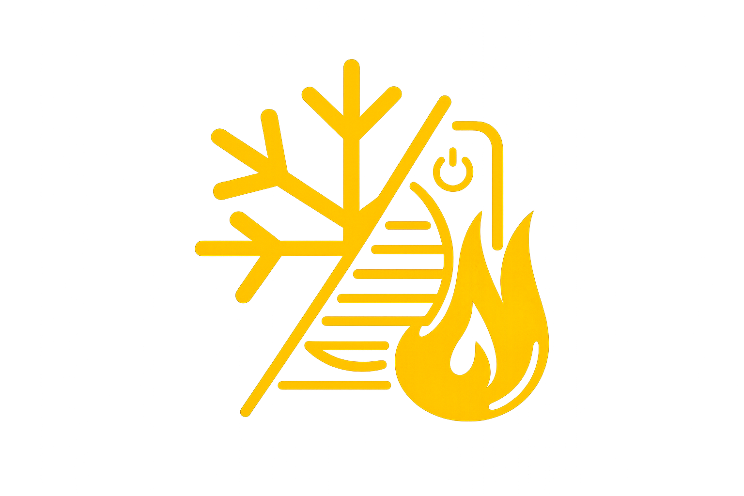 Emergency HVAC repair icon for heating and AC emergencies