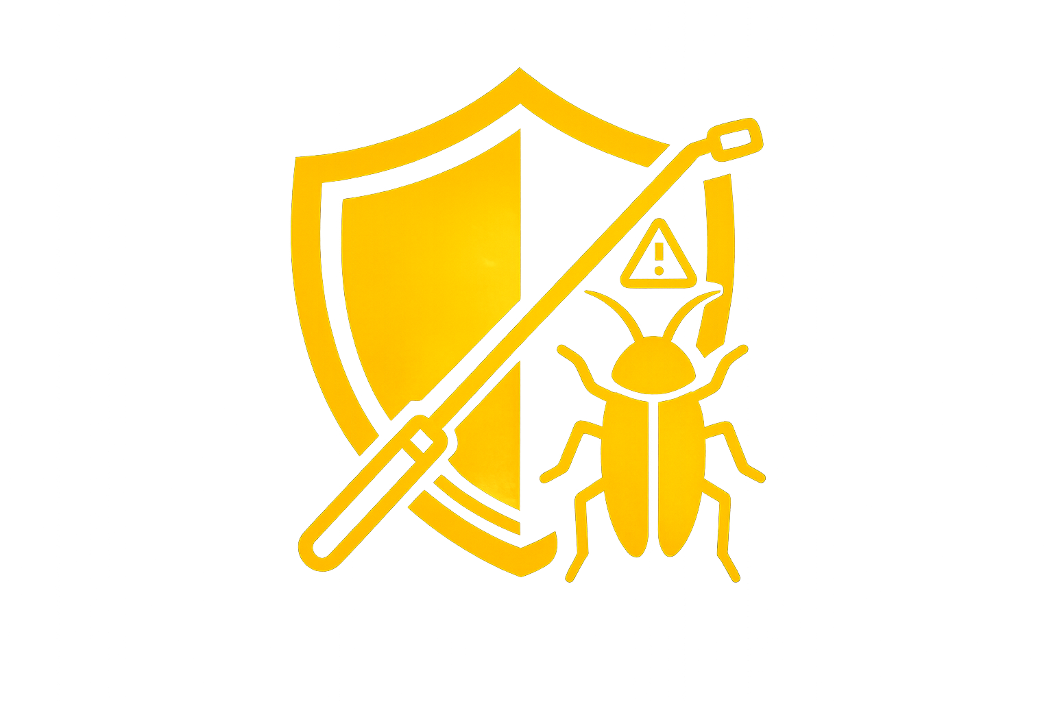 Emergency pest control icon for roaches rodents and infestations